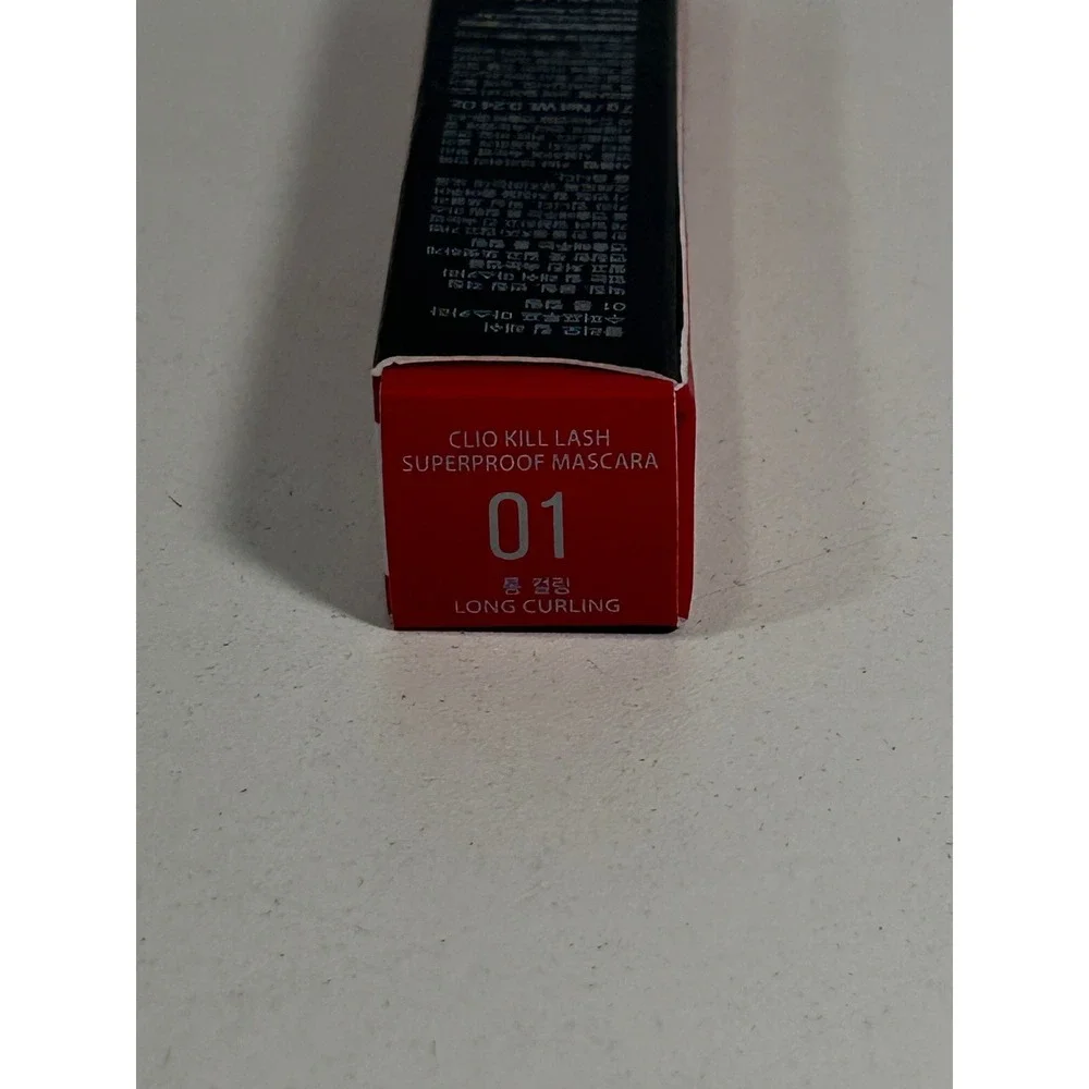 Clio Kill Lash Superproof Mascara 01 Long Curling Black 7g 0.24oz New in Box